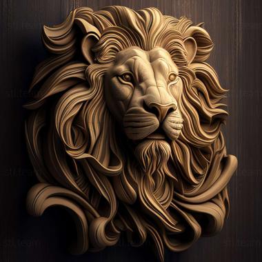 3D model lion 3d model (STL)